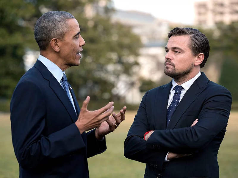 DiCaprio Obama
