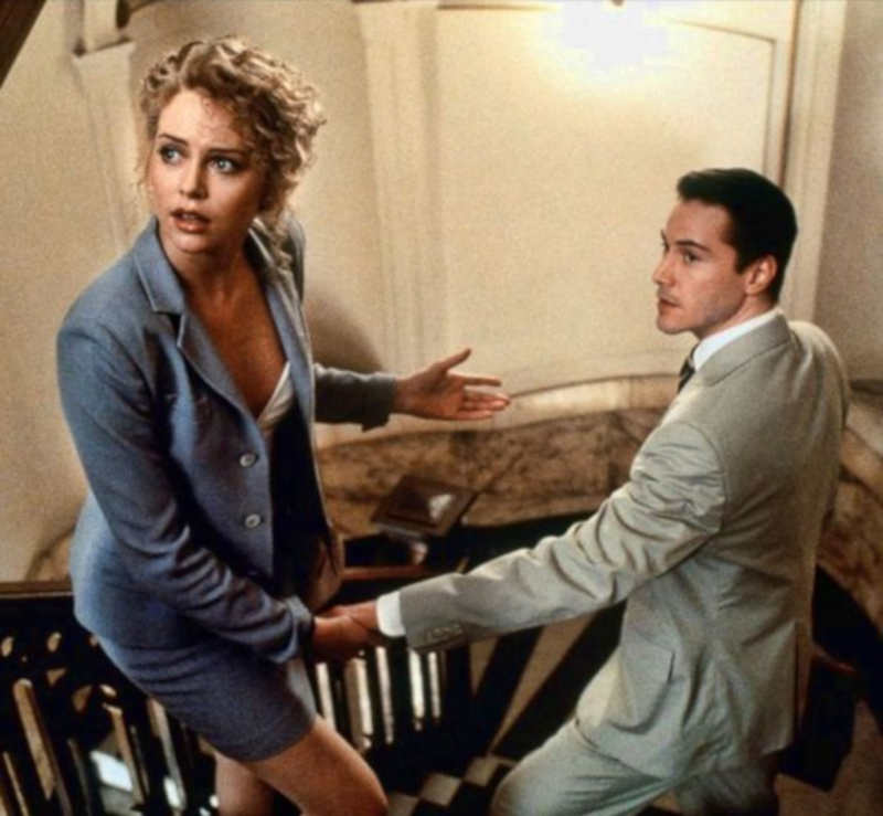 Charlize Theron & Keanu Reeves in “The Devil's Advocate”, 1997